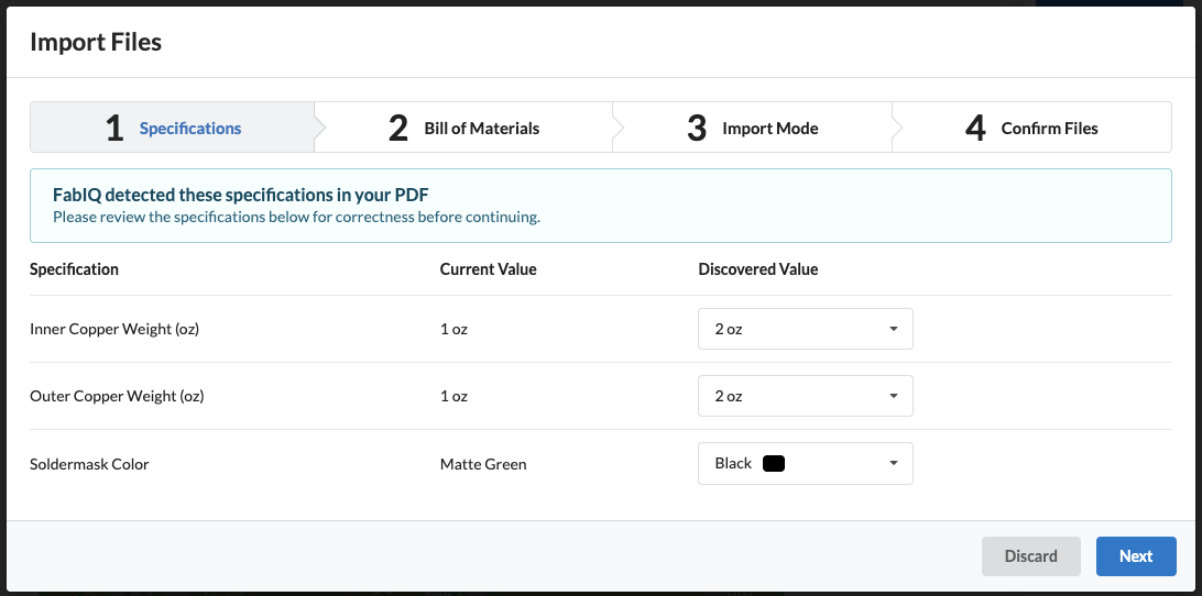 Validate Specifications