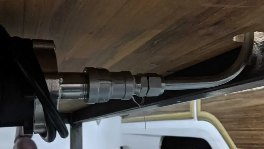 Bending 1/2″ stainless tubing for Parker’s brewery. Pump on the left is mounted with the 3D printed brackets Parker designed and made.