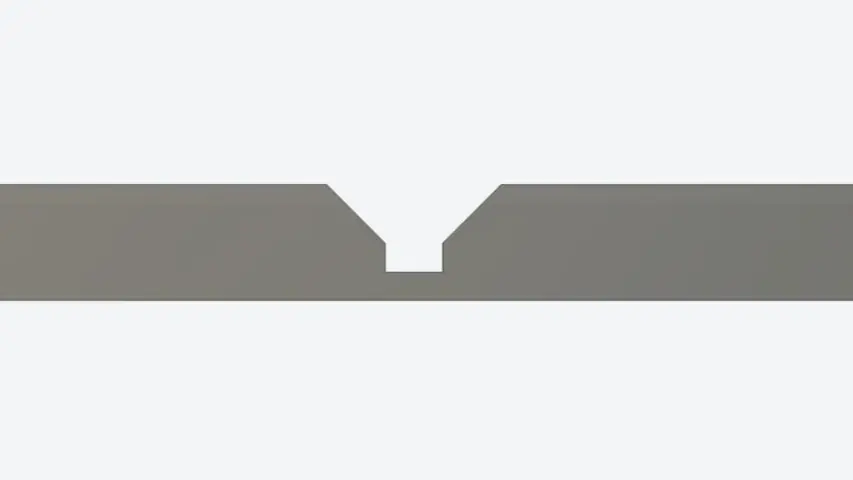 Cut profile for bending aluminum on a CNC machine! Cut profile for bending aluminum on a CNC machine!