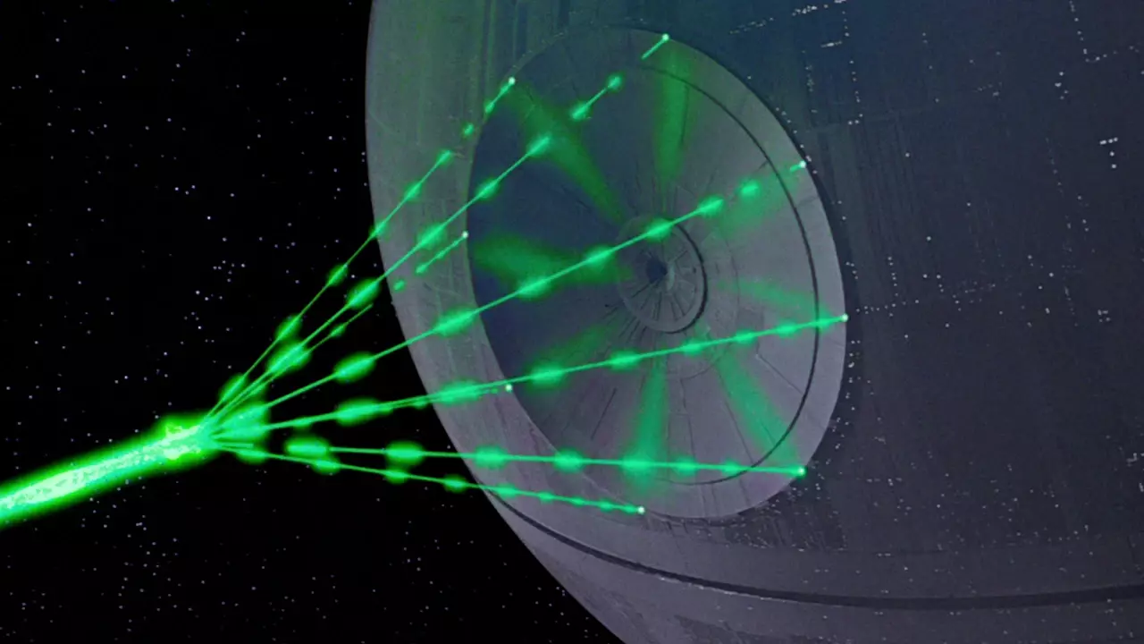 Figure 2: Death Star firing its main super laser Figure 2: Death Star firing its main super laser