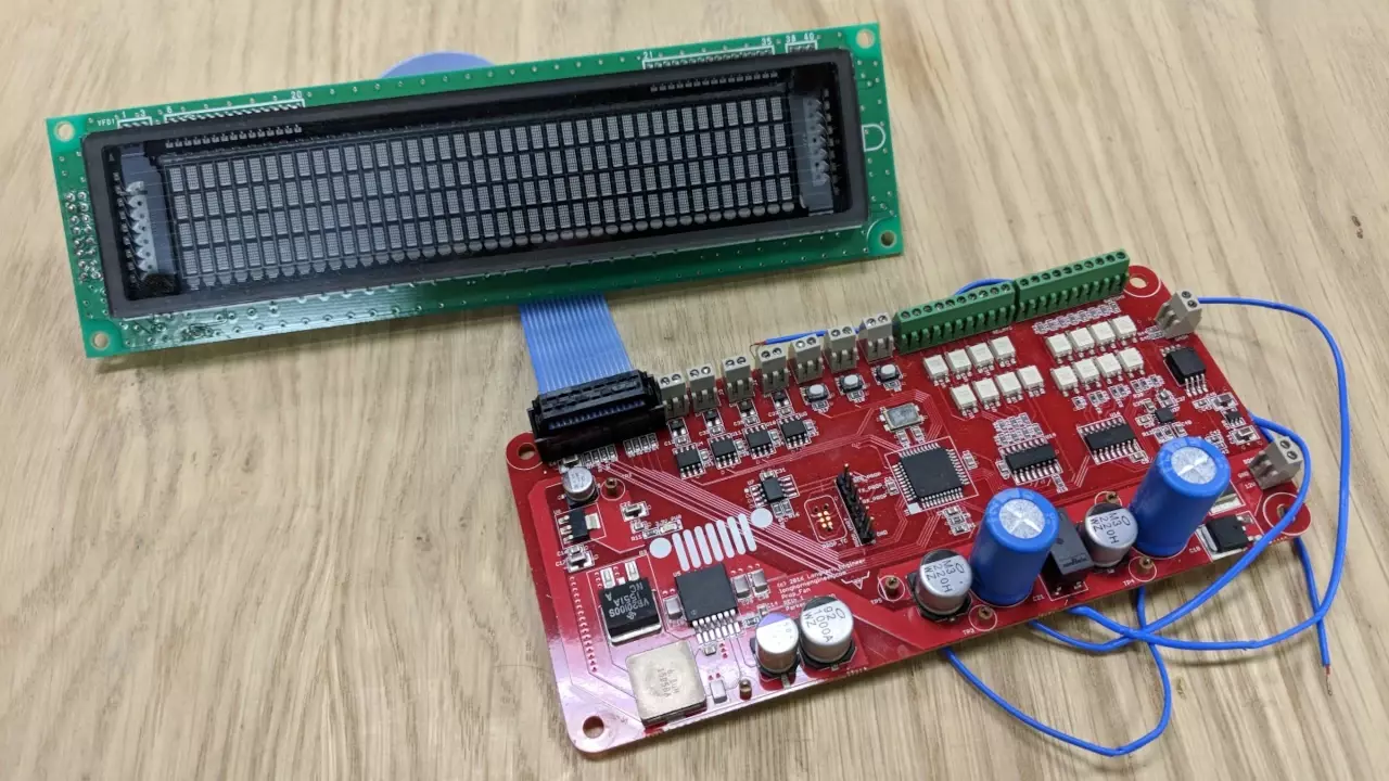 Figure 1: Older prototype of the Jeep Electronic Control stuff. Showing the Large VFD Figure 1: Older prototype of the Jeep Electronic Control stuff. Showing the Large VFD