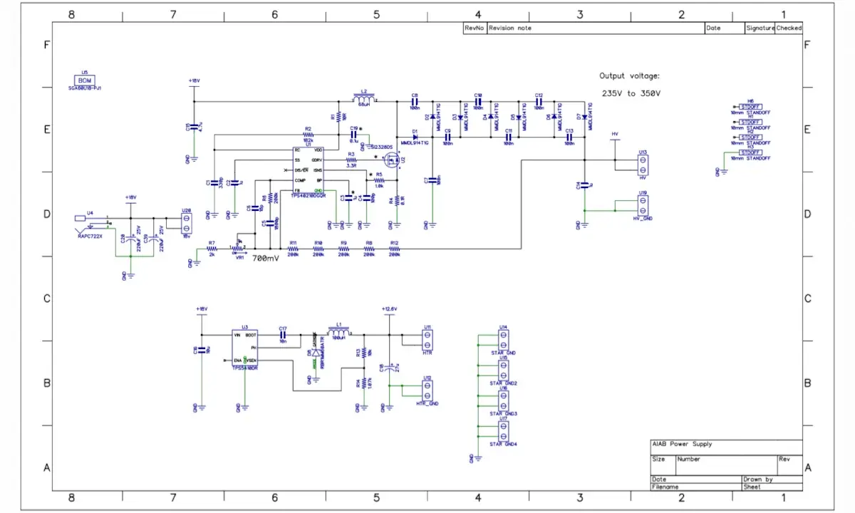 Stephen’s Vox in a Box standalone power supply schematic. Stephen’s Vox in a Box standalone power supply schematic.