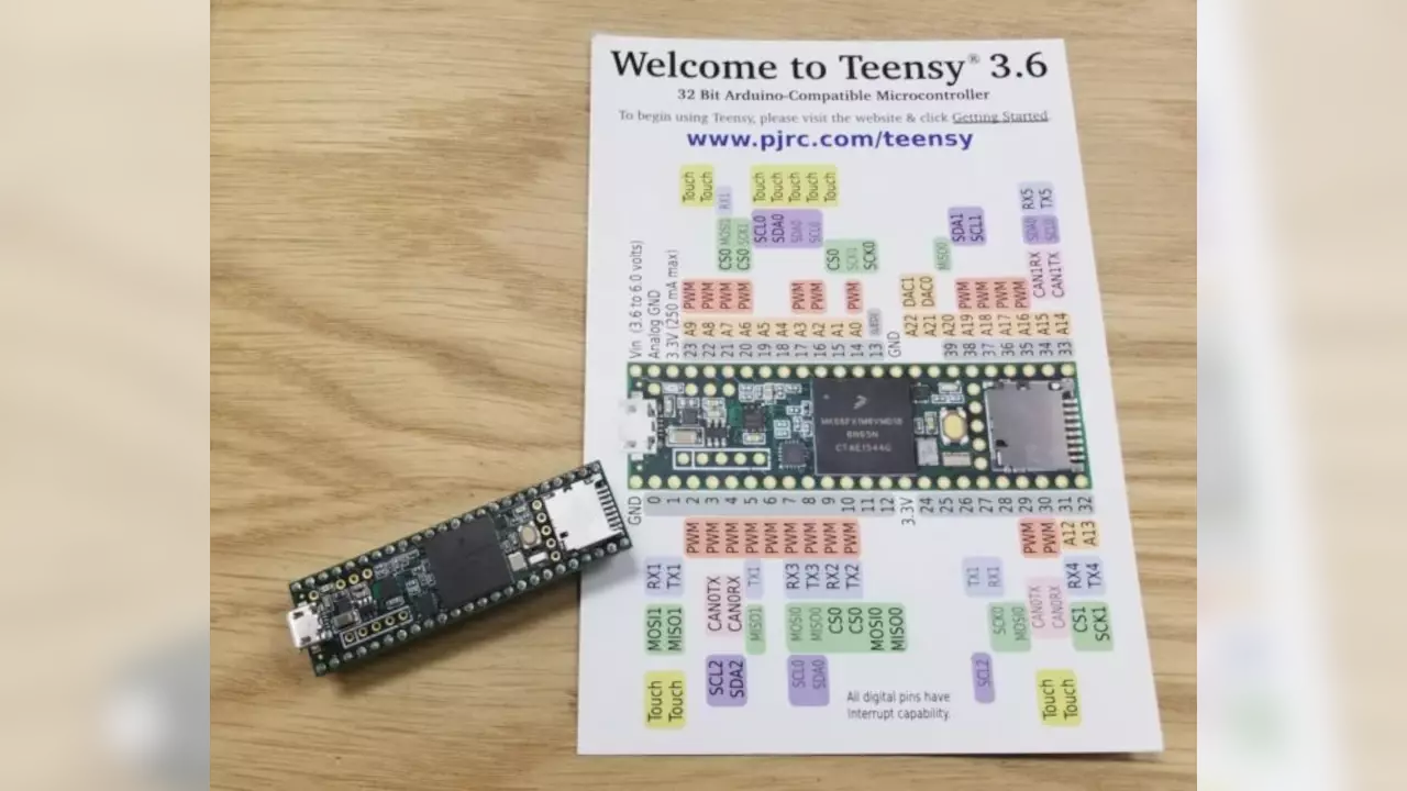 Teensy 3.6. Its a super charged Arduino IDE compatible development platform! Stephen is using this for his new Synth. Teensy 3.6. Its a super charged Arduino IDE compatible development platform! Stephen is using this for his new Synth.